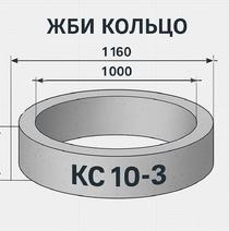 Бетонное кольцо КС-10-3